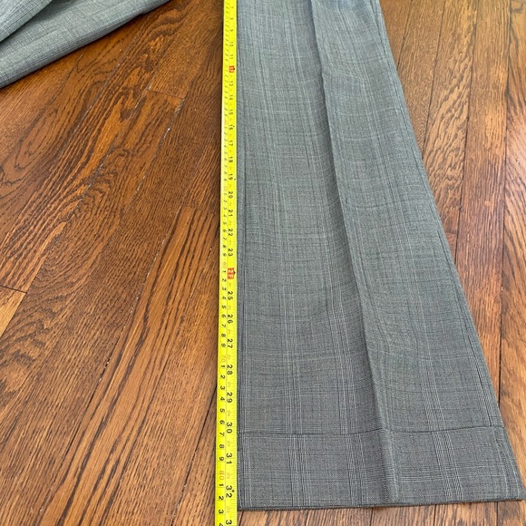 Banana Republic Ryan fit lined cuffed dress pants, glen plaid pattern size 2 - Picture 4 of 8